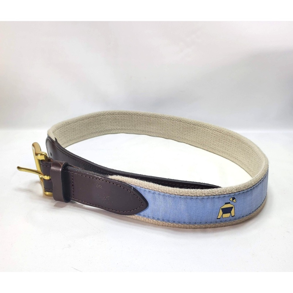 Vineyard Vines Mens Size 30 Belt 143rd Kentucky Derby Racing Preppy Jockey Shirt